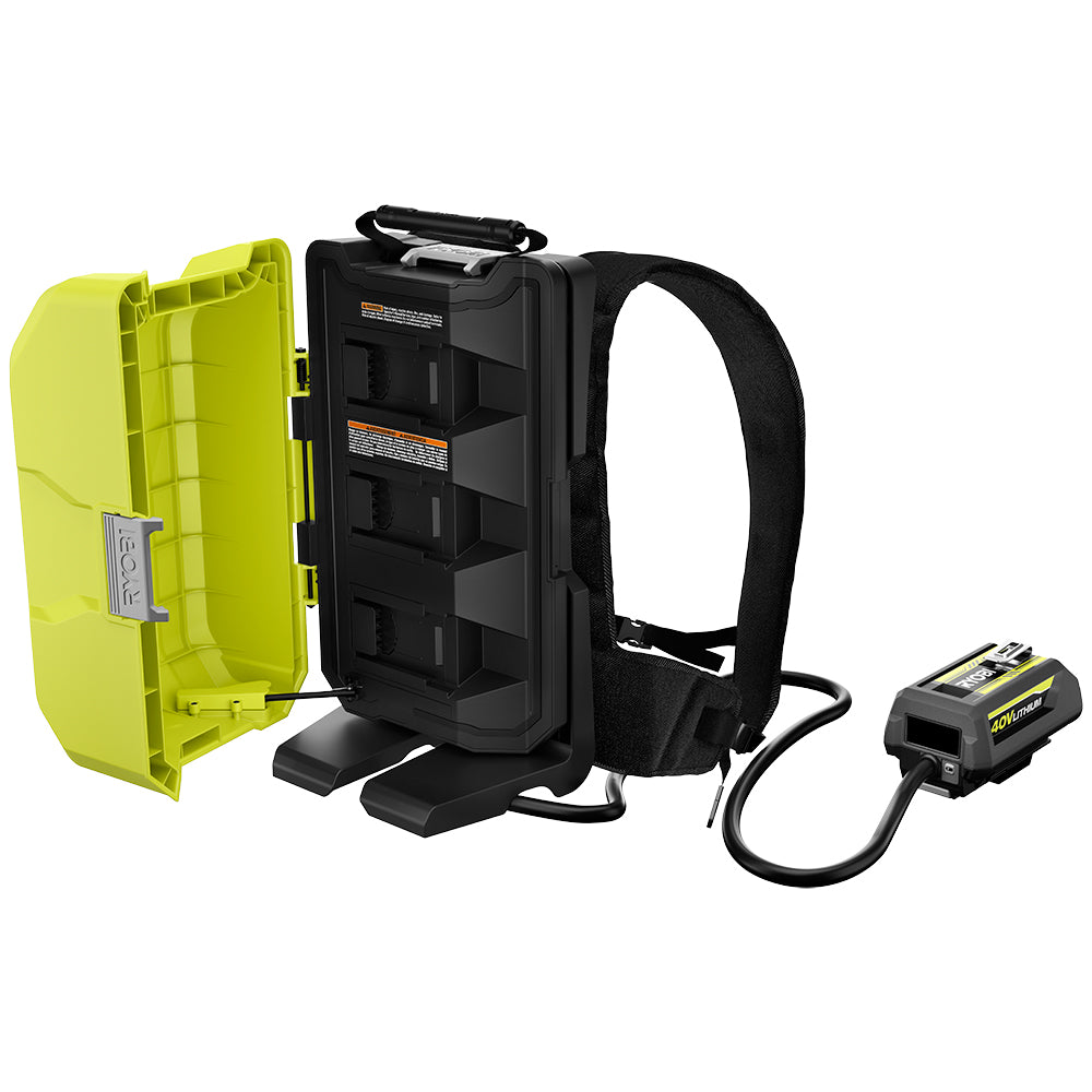 40V HP Brushless 730 CFM WHISPER SERIES Blower & Backpack Power Supply Kit