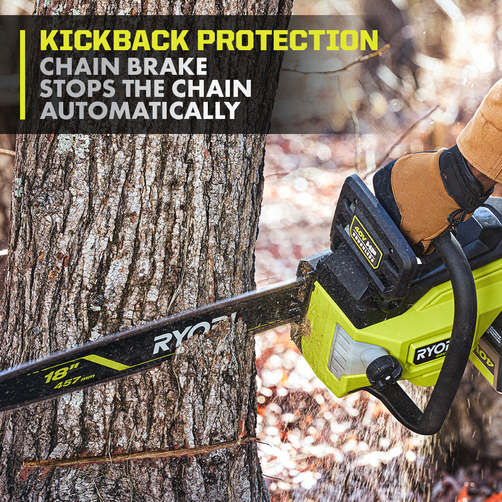 40V HP Brushless 18" Chainsaw Kit