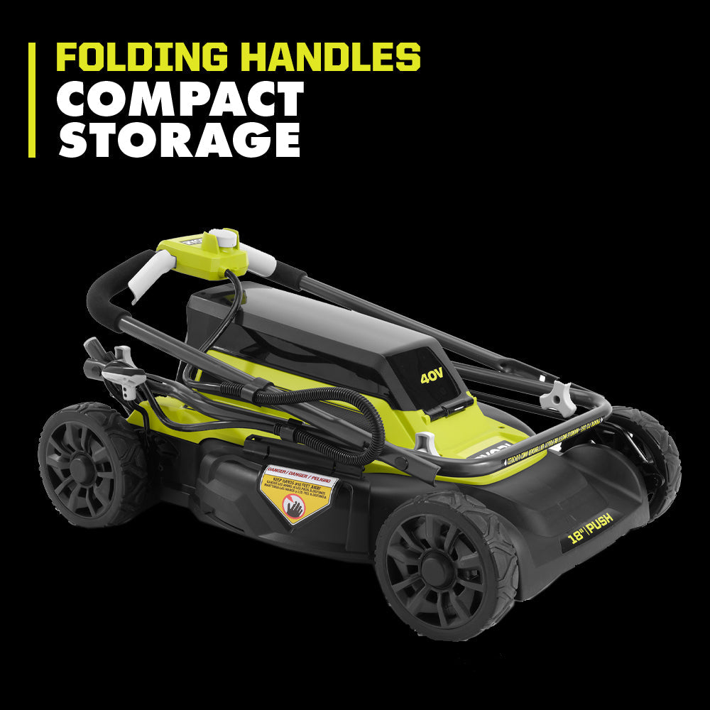 40V 18" 2-IN-1 Push Mower