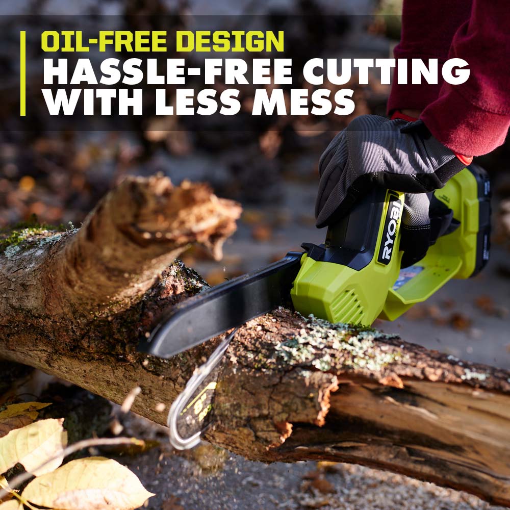 18V ONE+ HP Brushless 8" Pruning Mini Chainsaw Battery Powered with 2.0 Ah Battery and Charger