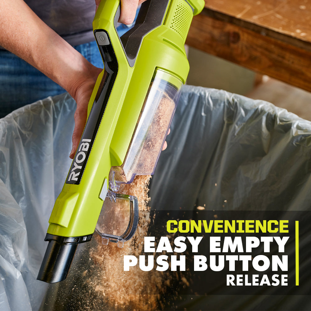 ONE+ 18V Cordless Vacuum Cleaner Handheld, Hand Vacuum with Powered Brush (Tool Only)