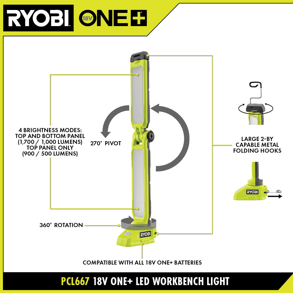 18V ONE+ LED Workbench Light
