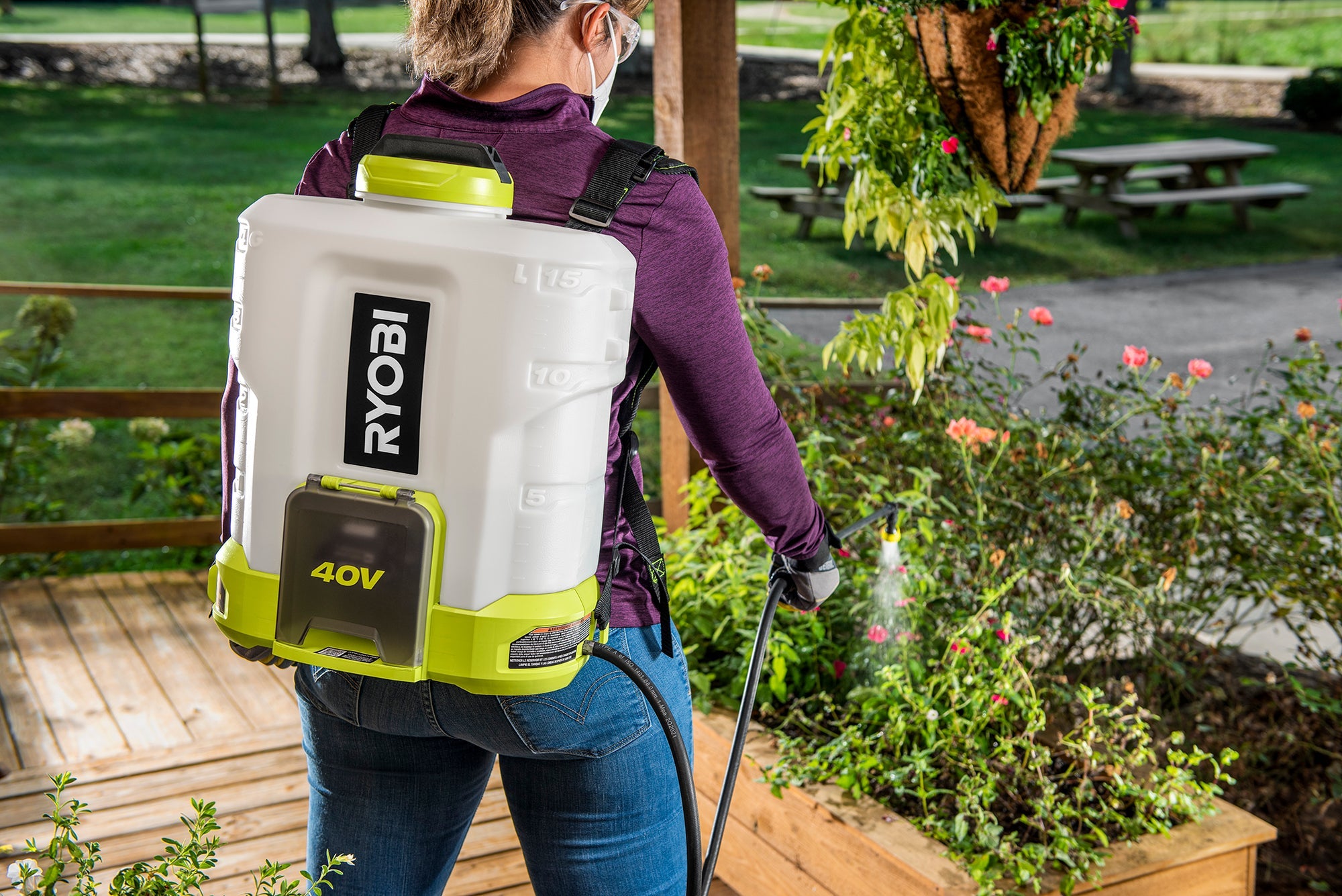 40V 4 Gallon Backpack Chemical Sprayer
