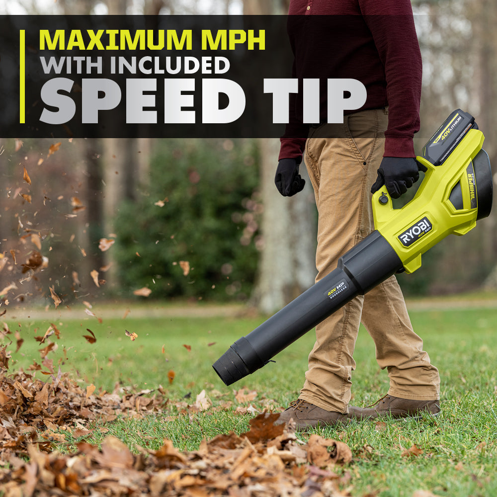 40V HP Brushless 650 WHISPER SERIES CFM Blower