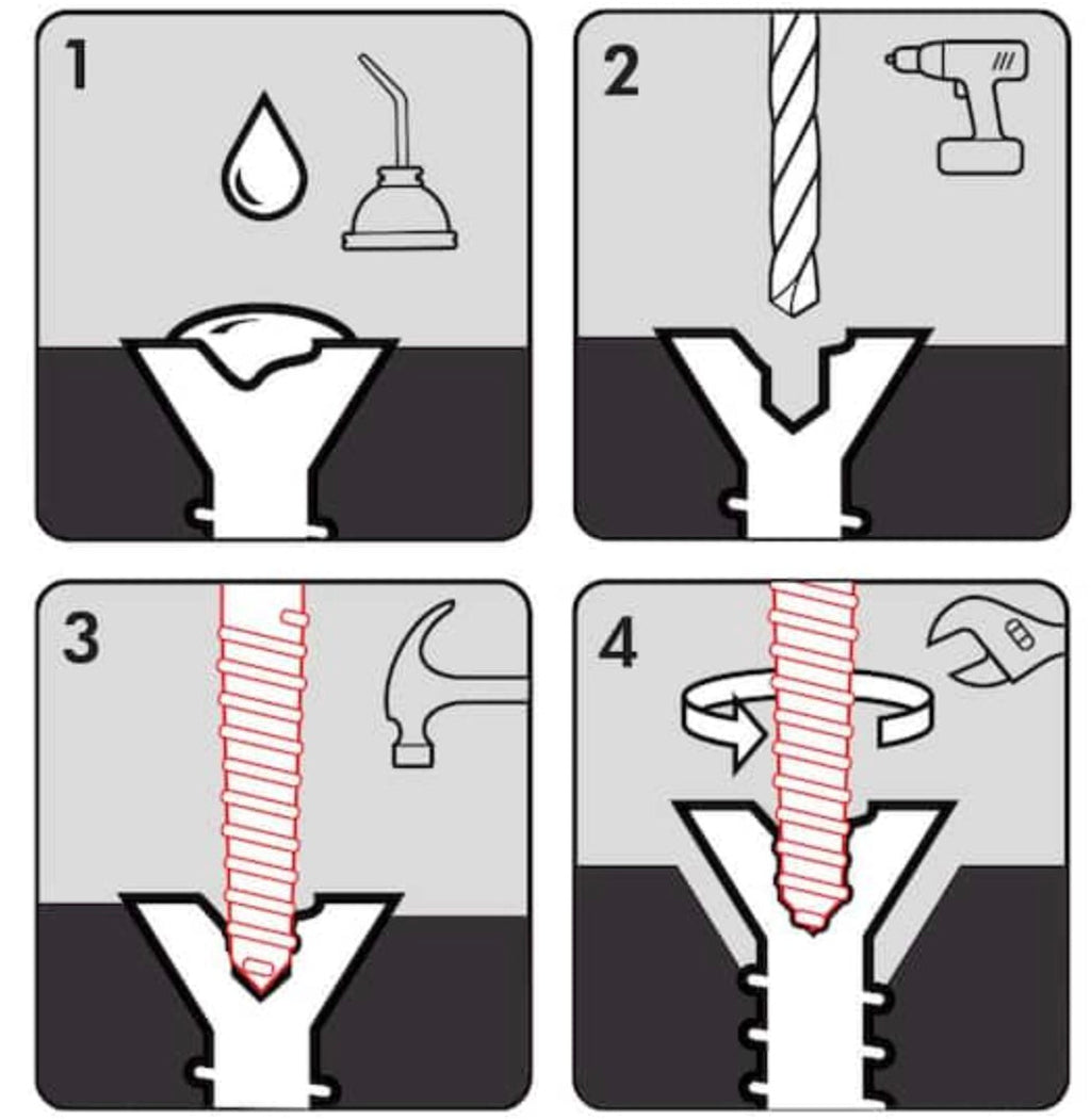 5 PC. Spiral Screw Extractor Set