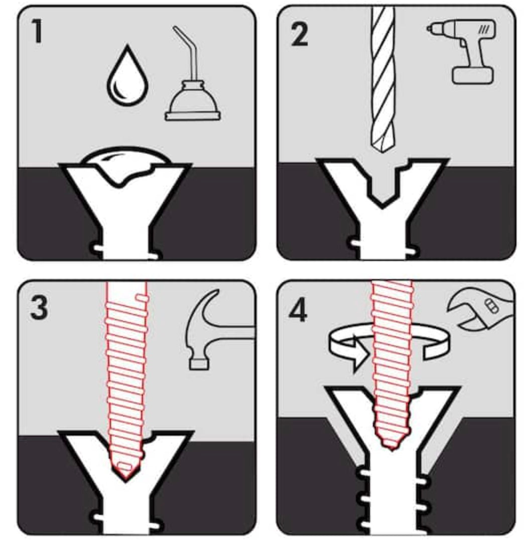 5 PC. Spiral Screw Extractor Set