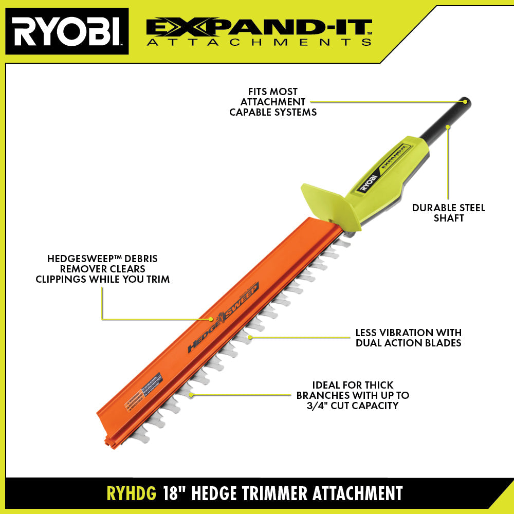 EXPAND-IT 18" Hedge Trimmer Attachment