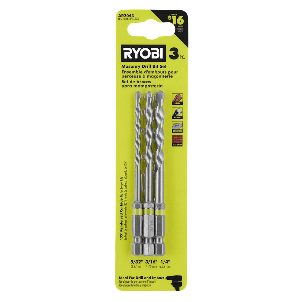 Impact Rated Masonry Drill Bits