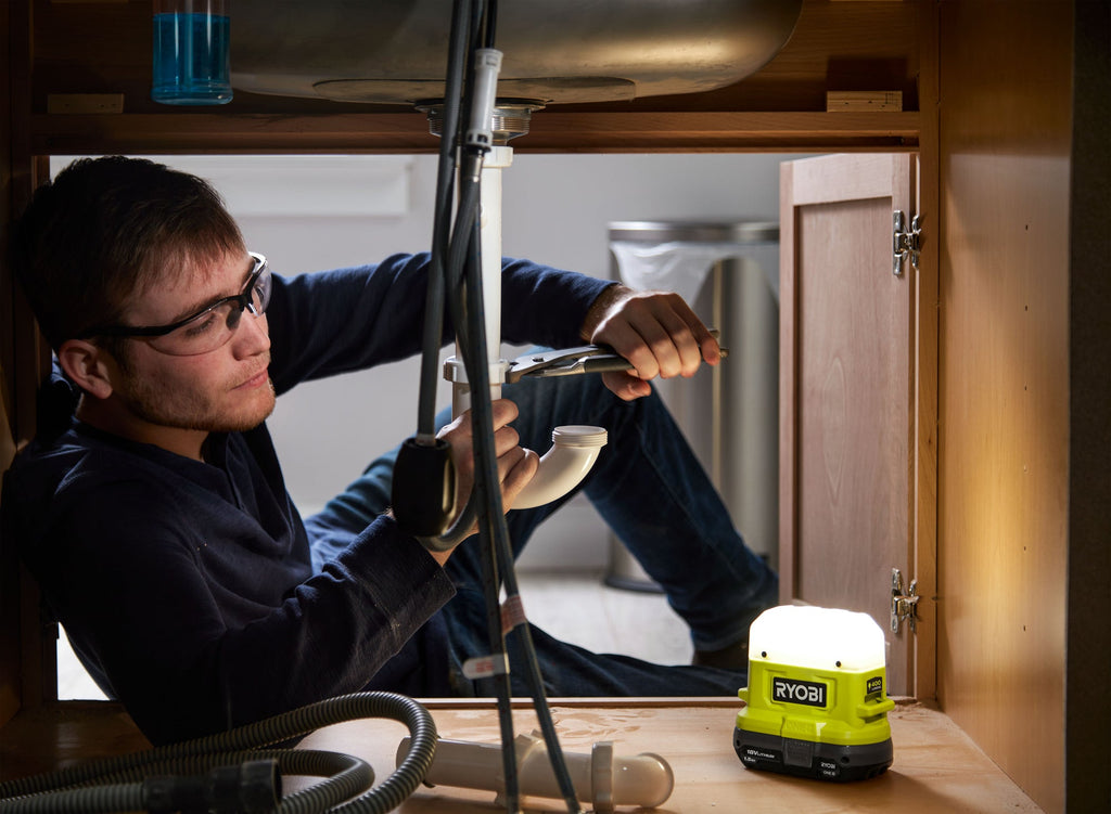 ONE+ 18V Cordless 3-Tool Lighting Kit with Work Light, Compact Area Light, and LED Light