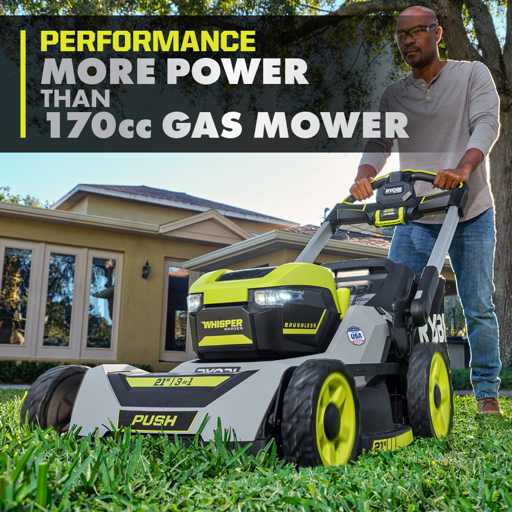 40V HP Brushless 21" Multi-Blade Push Mower Kit