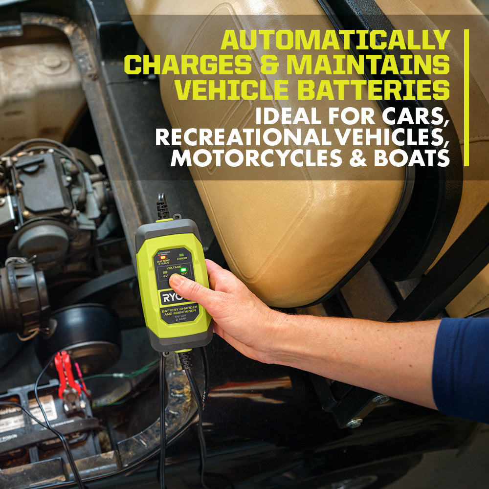 6V/12V 2 Amp Battery Charger & Maintainer