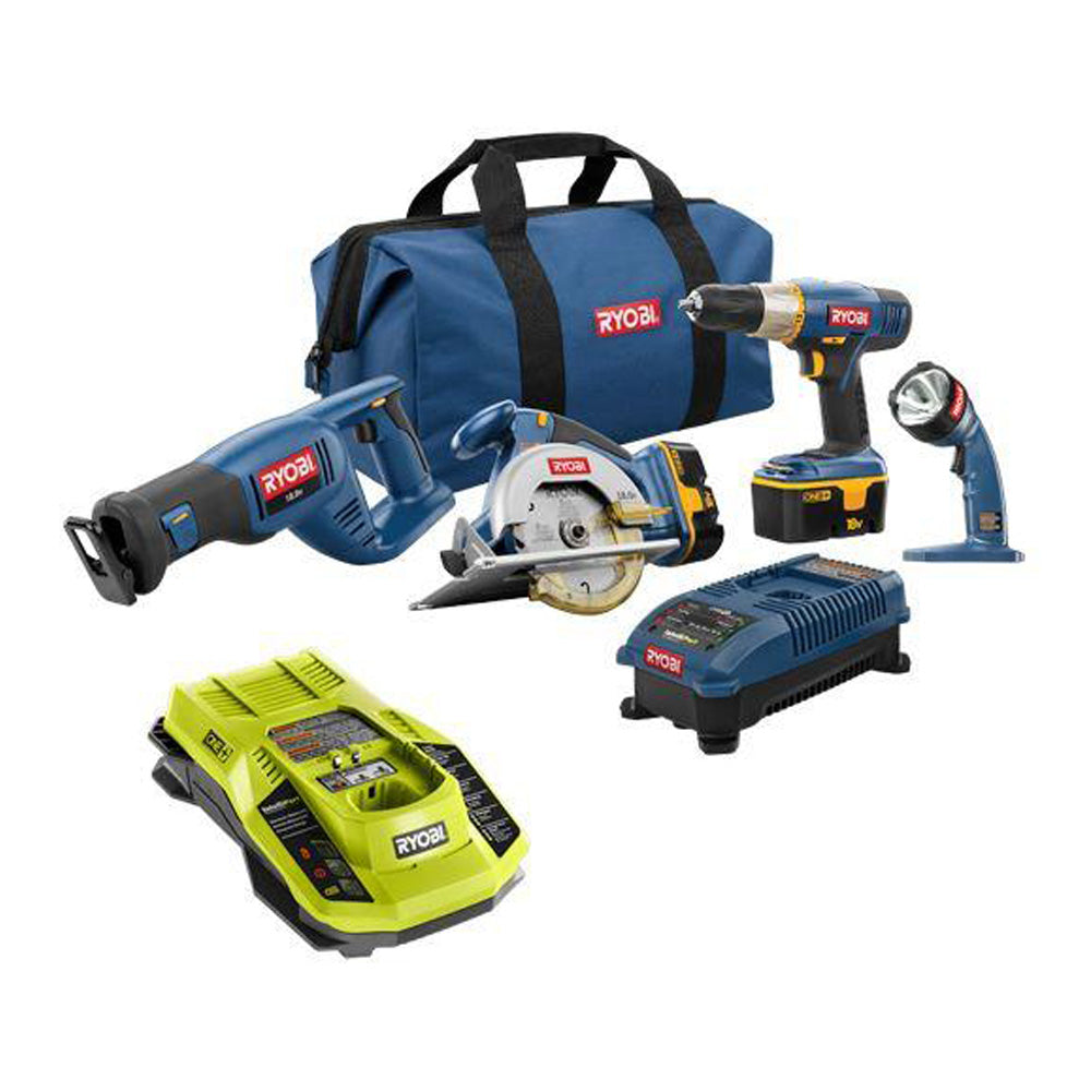 18V ONE+ Super Combo Kit (4-Tool) + Hour Dual Chemistry One Hour Charger
