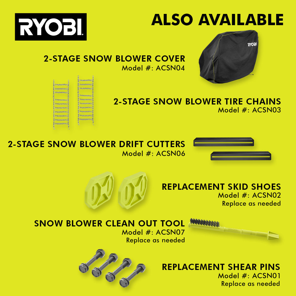 40V HP Brushless WHISPER SERIES 22" Two-Stage Snow Blower Kit
