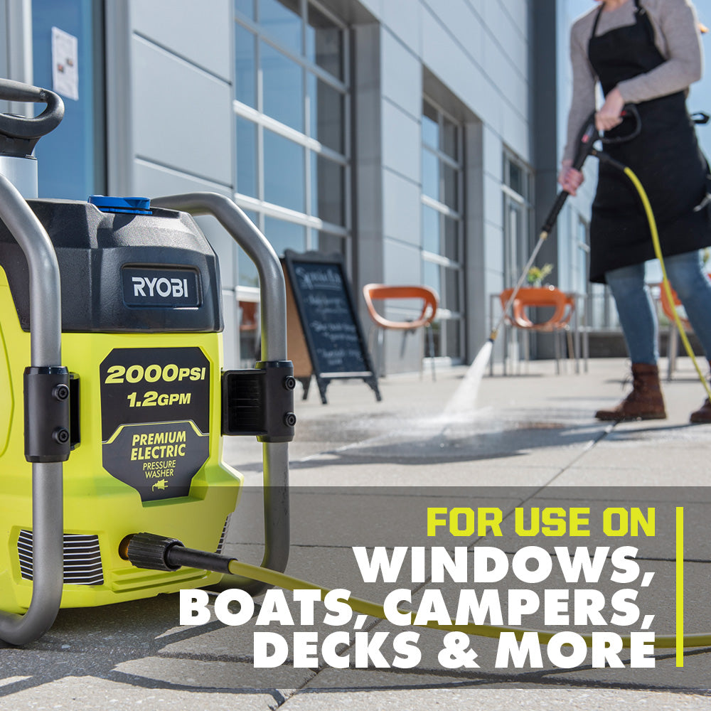 2000 PSI Electric Pressure Washer with Free 12" Electric Pressure Washer Surface Cleaner