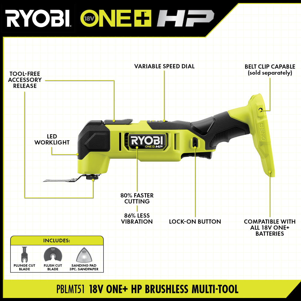 18V ONE+ HP Brushless Multi-Tool
