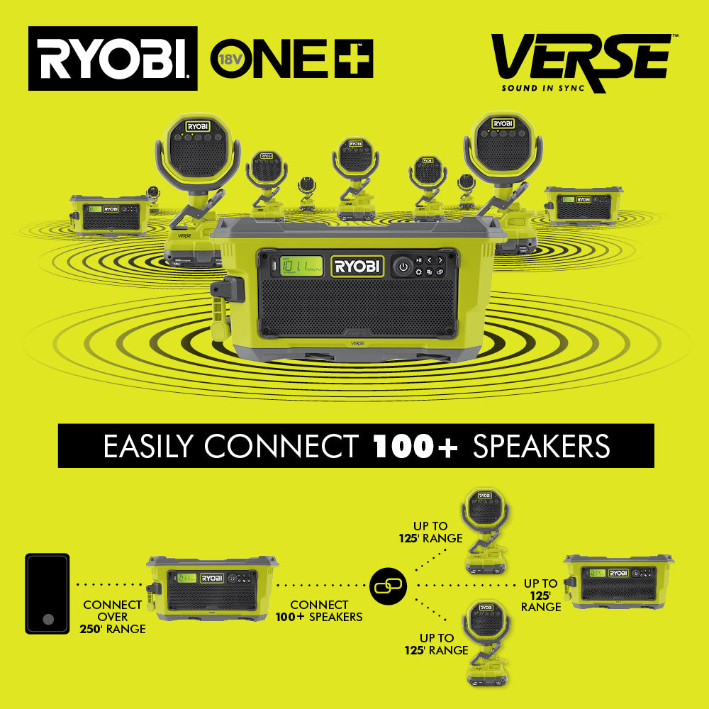 18V ONE+ Hybrid VERSE LINK BLUETOOTH Stereo