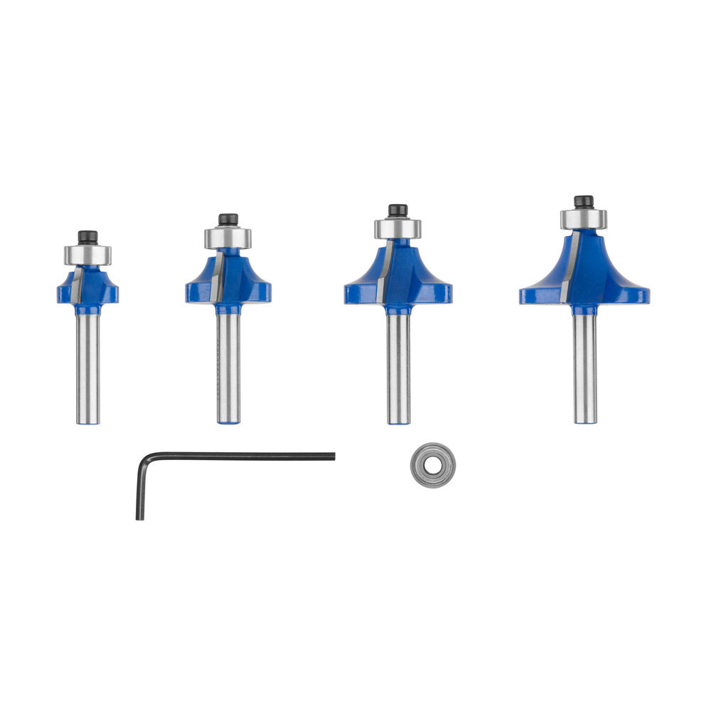 3 PC. Roundover Router Bit Set