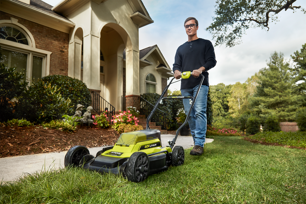 40V 2-IN-1 18" Push Lawn Mower Kit