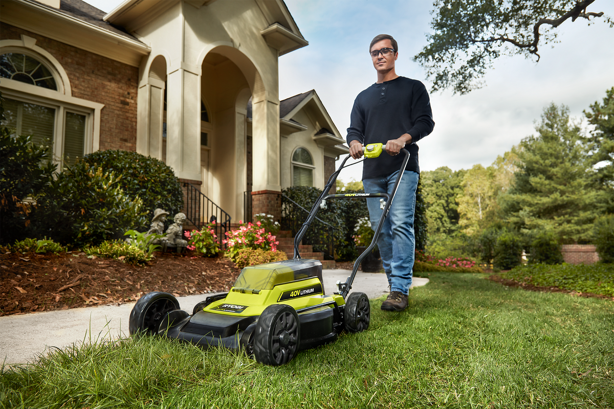 40V 2-IN-1 18" Push Lawn Mower Kit