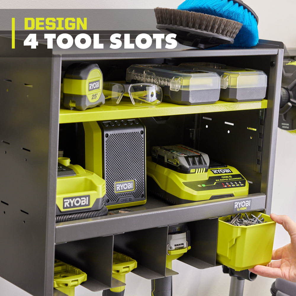 Open Tool Organizer Cabinet