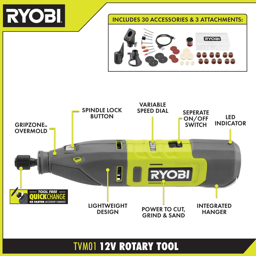 12V Cordless Rotary Tool Kit