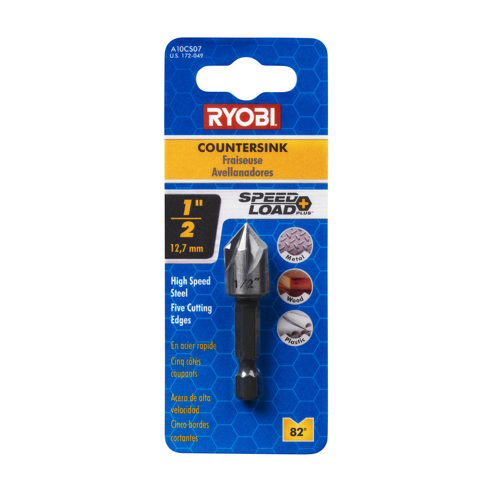 SpeedLoad Plus 1/2" High-Speed Steel Countersink