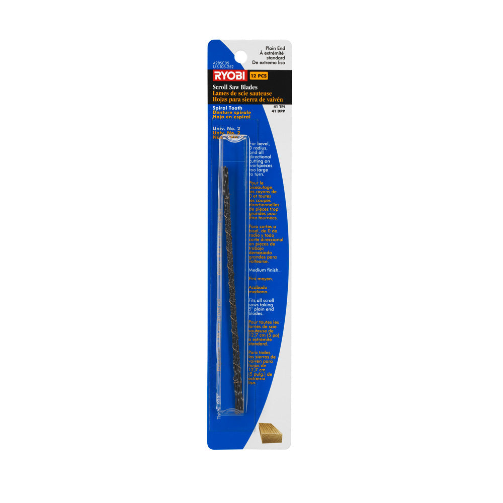 Spiral Tooth Scroll Saw Blades - 12 Pack