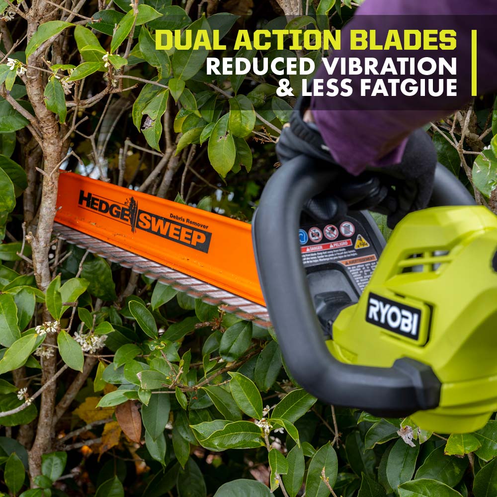 18V ONE+ 22" Lithium-Ion Electric Hedge Trimmer Cordless with 2.0 Ah Battery and Charger