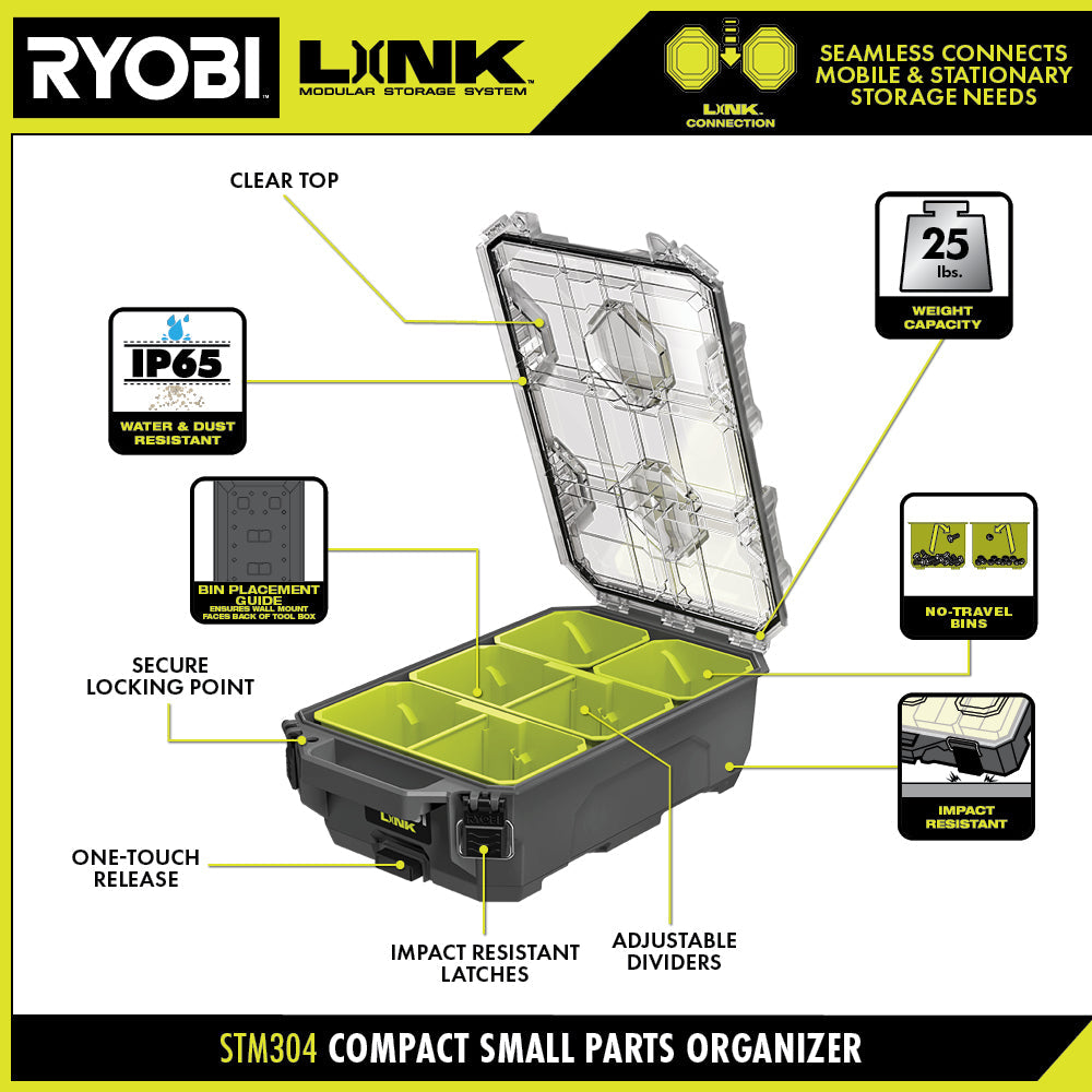 LINK Compact Small Parts Organizer