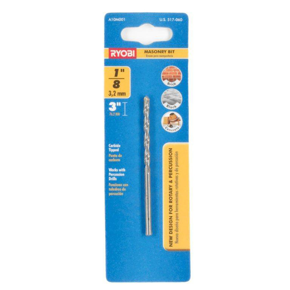 1/8" x 3" Masonry Bit