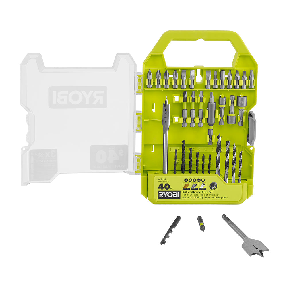40 PC. Drill and Impact Drive Set