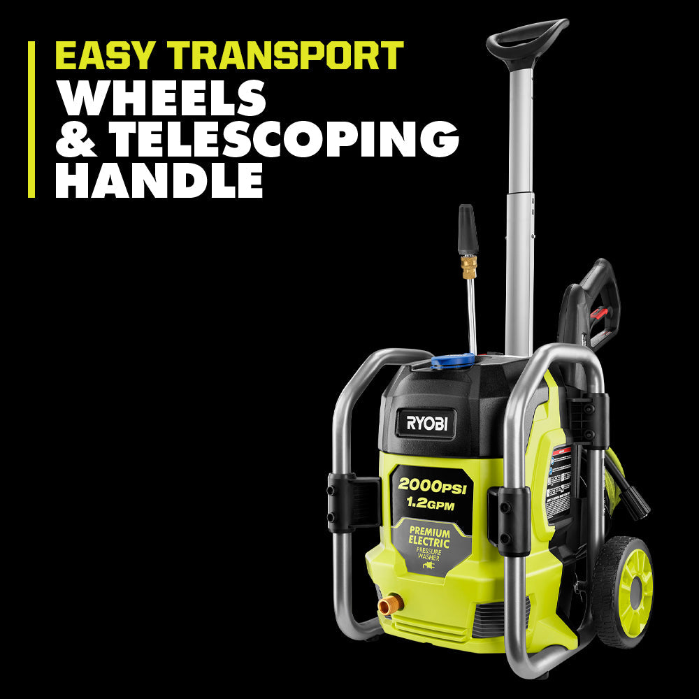 2000 PSI Electric Pressure Washer with Free 12" Electric Pressure Washer Surface Cleaner