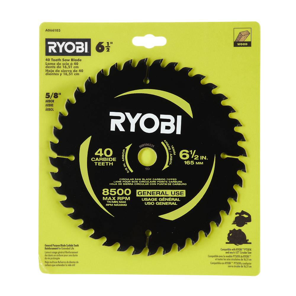 6-1/2" 40 Tooth Carbide-Tipped Blade