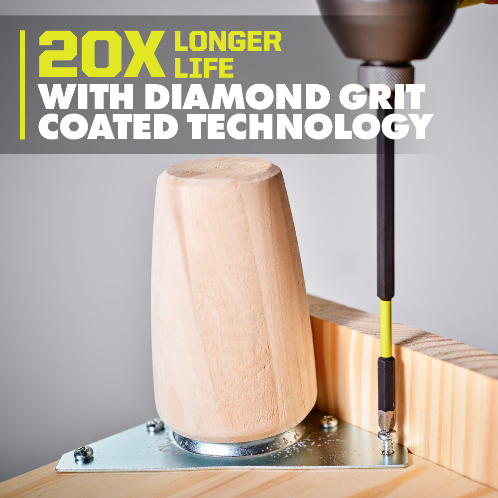 2 PC. 6" Diamond Grit Impact Drive Bits