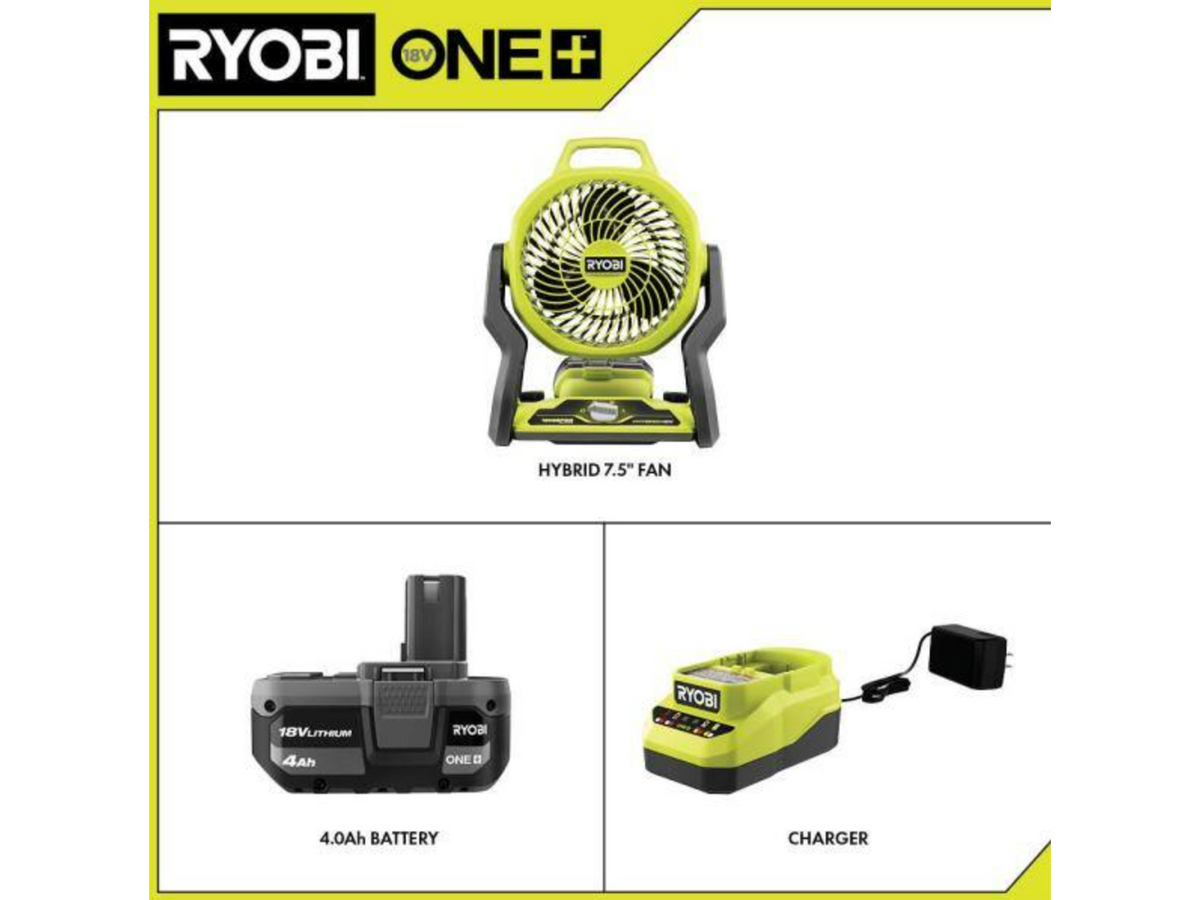 18V ONE+ Hybrid WHISPER SERIES 7.5" Fan Kit