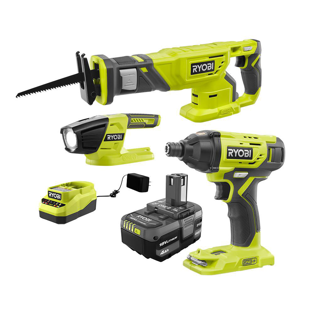 ONE+ BR Impact Driver/Recip/Light Combo