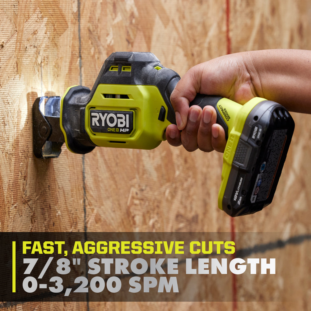 18V ONE+ HP Compact Brushless One-Handed Reciprocating Saw Kit