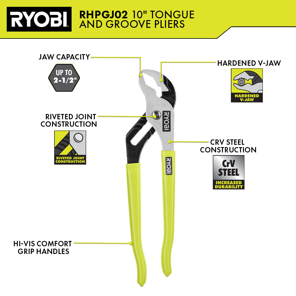 10" Tongue and Groove Plier