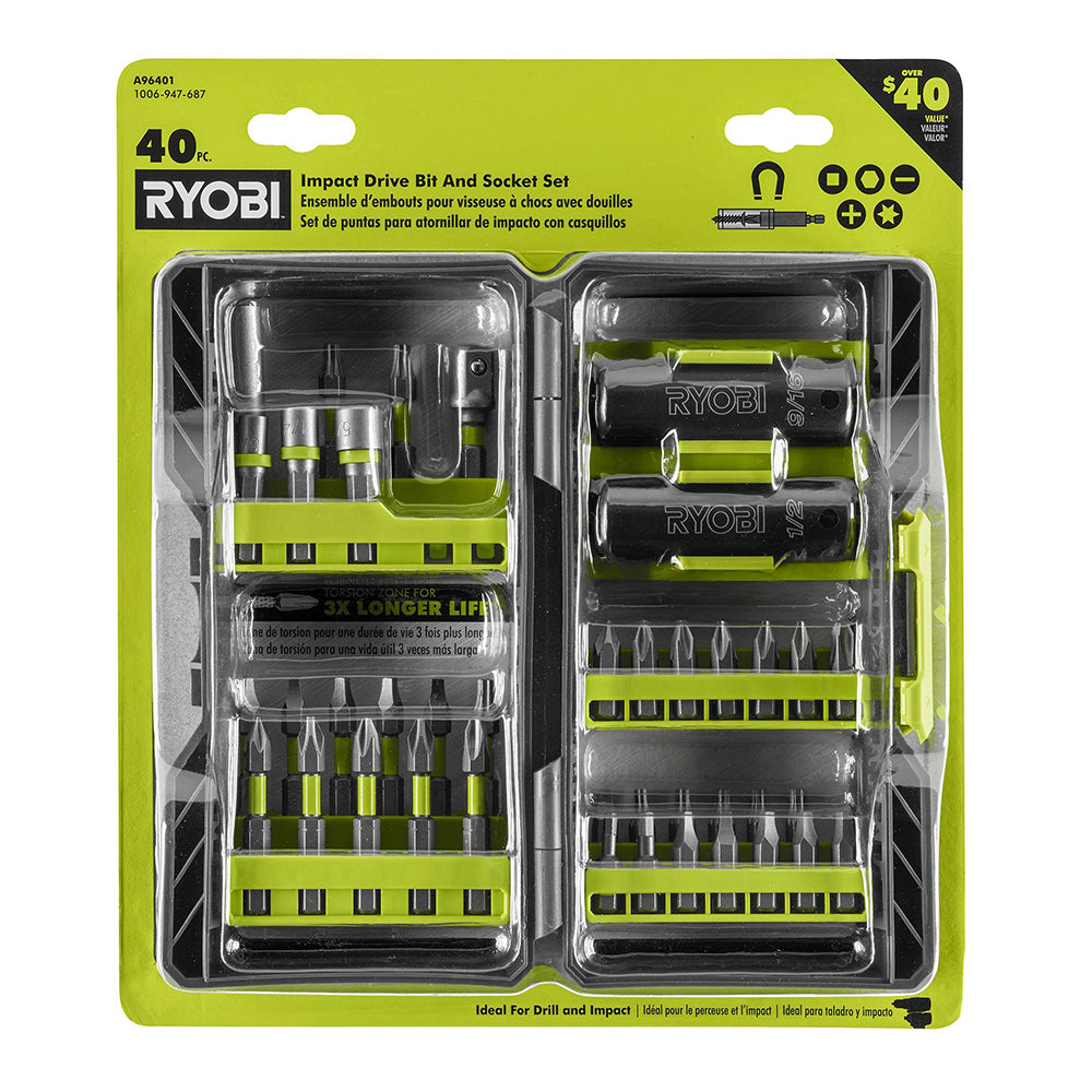 40 PC. Impact Drive Bit and Socket Set