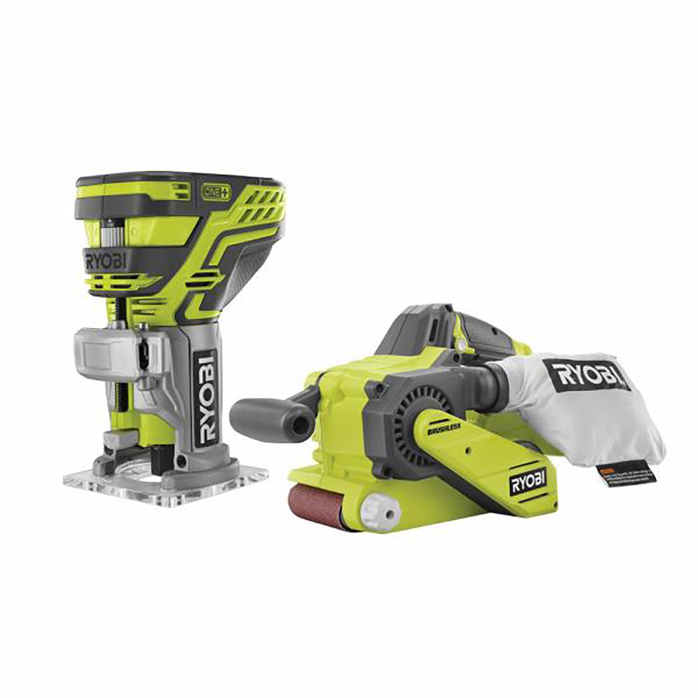 18V ONE+ Brushless Belt Sander & Palm Router
