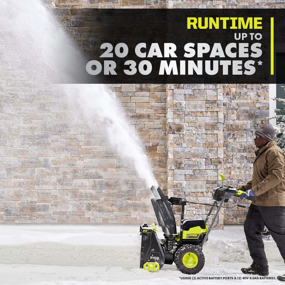 40V HP Brushless WHISPER SERIES 22" Two-Stage Snow Blower Kit