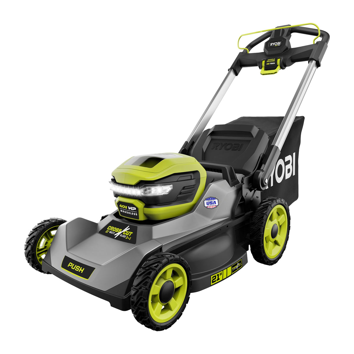40V HP Brushless 21" Multi-Blade Push Mower Kit