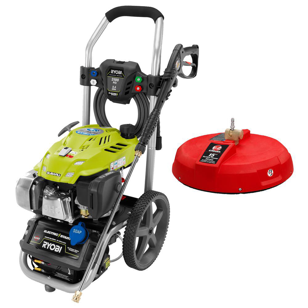 Subaru 3,100-PSI 2.4-GPM Gas Electric Start Pressure Washer with 15" Surface Cleaner