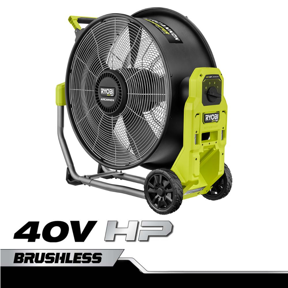 40V HP Brushless Hybrid WHISPER SERIES 20" Air Cannon Fan