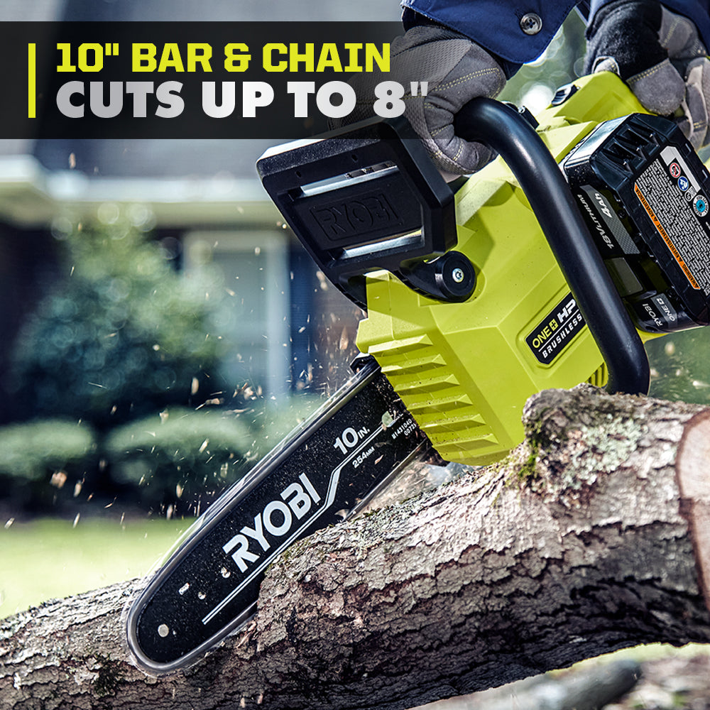 18V ONE+ HP Brushless 10" Chainsaw with 4Ah Kit