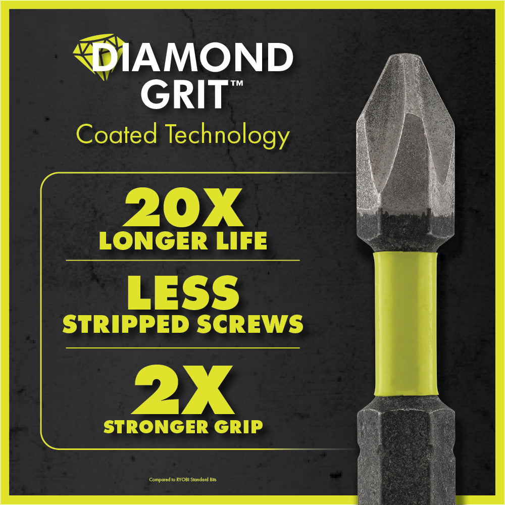 52 PC. Impact Driving Set with DIAMOND GRIT Bits