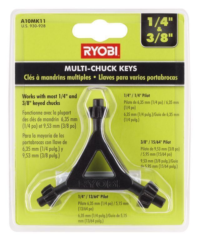 1/4 & 3/8" Multi-Chuck Key