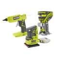 18V ONE+ Glue Gun, Trim Router, and 1/4 Sheet Sander Kit